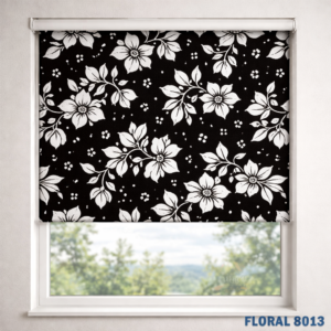 rolete florale pentru geam termopan în stil modern