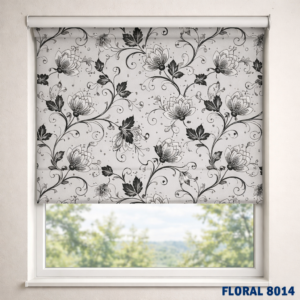 rulou textil cu design floral contemporan