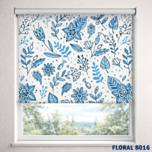 jaluzele textile cu imprimeu floral romantic