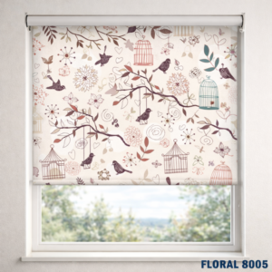 rolete decorative cu flori naturale pentru spații rezidențiale